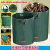 Bolsa de Almacenamiento para Hojas de Otoño Impermeable Tejida Grande Recogedor de Jardín Bolsa de Almacenamiento para Hojas de Jardín Bolsa de Almacenamiento para Residuos y Artículos Varios