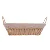 Cesta Retangular de Papel com Forro em Tecido com Alça 31cm x 19cm x 12cm - Wolff