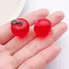 Resina DIY Simulación Resina Tridimensional Con Colgante Cereza Manzana Frutas Adornos Accesorios Llavero Colgante Paquete de Materiales