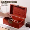 Caja de Joyería de Madera Maciza, Almacenamiento Retro para Documentos y Coleccionables, Caja de Joyería de Madera para Bodas, Caja de Escritorio para Relojes y Sellos de Joyería
