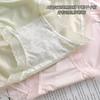 Ropa interior para niña estudiante de seda helada, cintura media, grado A, antibacteriana, grado A, algodón para bebé, entrepierna de algodón, bragas cómodas y transpirables para mujer