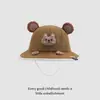 Nuevo Sombrero de Sol de Estilo Europeo y Americano para Niños, Sombrero de Bebé Divertido con Dibujos de Oso Transfronterizo, Sombrero de Pescador Versátil para Exteriores para Niños