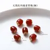 Alta Retención de Color Chapado en Cobre 24K Oro Real Accesorios de Ágata Roja Piezas para Joyería DIY Calabaza de Loto Productos Semi-Terminados Venta Directa de Fábrica
