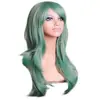 Cabello rizado de alta temperatura de 70 cm de largo, seda, multicolor, rizado, peluca de dibujos animados para COS, pelucas de AliExpress, suministro transfronterizo