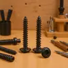 Tornillos Autorroscantes de Cabeza Redonda Ranurada con Arandela, Tornillos Autorroscantes de Cabeza Redonda Ranurada Pwa Negros