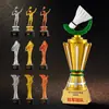 Bádminton Tenis Metal Cristal Resina Chapado en Oro Trofeo Personalizado Oro y Plata Bronce Juegos Competición Deportiva
