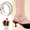 Tiras Antiderrapantes para Sapatos de Salto Alto, Sem Necessidade de Instalação, Tiras Multicor com Strass, Tiras Elásticas Antiderrapantes de Fixação