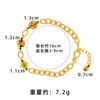 Nuevo Pulsera de Flor Pequeña Esmaltada Color Arena Dorada Antigua Estilo Chino para Mujer Nicho Retro Lujo Ligero Joyería de Larga Duración Sin Decoloración