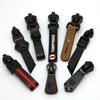 Zipper cabeça metal tab 5 3 dupla face moda desenhos animados acessórios de liga de zinco com fita de couro corda zipper puxar