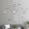 Reloj de Pared Digital Estéreo de Estilo Minimary Creativo DIY Decoración para Oficina, Sala de Estar, Dormitorio, Entrada, Reloj de Pared, Reloj Espejo