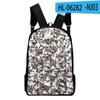 2022 Amazon Transfronterizo Nuevo Camuflaje Impresión Digital 3D Periférico Mochila 3D Tela Oxford Mochila 3D
