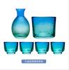 Jarra de vinho transparente de vidro estilo japonês, pequena, para bebidas, vinho doméstico de alta qualidade, copo de vinho de frutas estilo retrô de alto valor