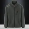 Chamarra de comercio exterior para hombre otoño e invierno con forro polar, abrigo engrosado, forro polar cálido, polar ártico, transmisión en vivo de TikTok 2155A