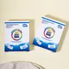 Hojas Absorbentes de Color Transfronterizas de 50 Piezas para Prevenir la Mezcla de Colores y la Decoloración, Hojas Lavables para Lavandería, Papel Absorbente de Color, Hojas Maestras de Color para Lavadora Doméstica