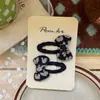 Estilo Coreano Novo Laço Presilha de Cabelo Infantil Fofa Estampada Menina Franja Doce Presilha Lateral Cabelo Quebrado Clip BB Acessórios de Cabelo