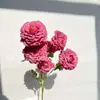 Flores Artificiales Rojo Rosa, Flores Falsas Rojo Rosa para Decoración de Pasillos en Salones de Bodas, Venta al por Mayor para Eventos de Boda