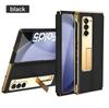 Funda para Teléfono Móvil Samsung Zfold5 Plegable 60% de Descuento Funda de Cuero con Soporte Galvanizado, Funda Protectora Anti-Caídas de Cobertura Total