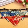 Toalla triangular para mascotas hecha a mano toalla babero para perros estilo japonés para gatos bufanda estilo japonés bufanda cuadrada accesorios suministros para mascotas transfronterizo