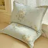 Fundas de almohada de algodón puro, un par, 48X74 Funda de almohada individual, 100% algodón, Adecuadas para todas las estaciones, Funda interior para cojín del hogar, Pieza individual 2