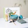Juego de Té Matcha Estilo Japonés traje Cerámica de Cambio de Horno Baibenli Juego de Té Matcha Estilo Japonés traje Caja de Regalo de Té Estilo Japonés Juego Exclusivo