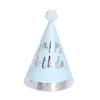 Dorado oro flash pequeña bola de pelo gorro de cumpleaños bola de pelo grande Fiesta de Cumpleaños niños mini gorro de cumpleaños pequeño libro rojo