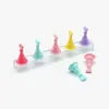 Base de Prática para Nail Art Cor Metálica Peça de Xadrez Armadura Usando Armadura Suporte de Exibição Ferramenta Magnética Forte para Nail Art