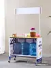Carrito de Helados para Estudiantes Universitarios, Carrito Plegable Móvil de Sushi, Carrito de Snacks de Salchichas a la Parrilla para Mercados Nocturnos, Carrito de Promoción para Vendedores Ambulantes