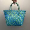 Bolsa de Vime, Bolsa de Vime Imitado Tecida à Mão, Bolsa de Férias de Grande Capacidade, Cesto de Piquenique, Bolsa de Lembrança para Mulheres