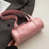 Bolsa de Ombro Feminina Estilosa com Design de Nicho Novo Estilo Coreano Bolsa Almofada Bagel para Axila Moda Doce Versátil para o Dia a Dia