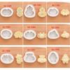 Auspicioso Ruyi mariposa Loto y otros modelos molde de silicona para pastel de luna helado molde de silicona para hornear pastel de mousse