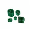 Funda Protectora de Hilo de Acero Galvanizado Verde Anti-Fugas Manguito de Hilo de Acero Color Plateado M1.4 M1.6
