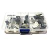 Amazon 80 piezas en caja semicírculo llave combinación multi-especificación conector de combinación llave semicírculo de acero inoxidable