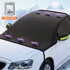 Escudo de Nieve para Coche con Imanes, Anti-Heladas, Anti-Congelación, Cubierta Anti-Nieve para Parabrisas Delantero, Engrosado de Invierno y Forrado de Algodón para Calidez
