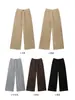 Calça Larga Cinza Tio Cenoura para Mulheres 2026 Primavera Novo Design Cintura Alta Cordão Solta Casual Calça de Moletom