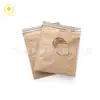 Saco para embalagem expressa à prova de choque com amortecimento de papel puro FSC envelope de papel Kraft com favos de mel proteção ambiental saco autoadesivo personalização