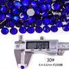 Não. 30 fundo plano diamante de vidro strass diy jóias de unhas redondas de cristal pedra caso do telefone móvel boneca vara broca cerca de 6,5 milímetros