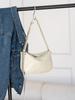 Moda Bolsa Feminina de Couro Genuíno Bolsa Transversal Couro Bovino Camada Superior Rachado Bolsa de Ombro Retro Transfronteiriça Nova Bolsa Feminina de Axila