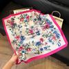 [Estilo Floral] Pañuelo de Seda Amazon Transfronterizo para Mujer 2025 Nuevo Regalo Delgado de Alta Gama para Mamá Pañuelo Cuadrado de 70