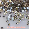 Mini Pedrería para Uñas Color Champán, Mini Pedrería Brillante Irregular Biselada de Fondo Plano para Uñas, Decoraciones de Uñas Tipo Gota de Agua