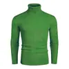Suéter de cuello alto a rayas para hombre de otoño e invierno transfronterizo de Amazon, suéter de punto cálido ajustado estilo europeo y americano