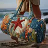 Nueva Marca Independiente Serie Hawaiana Bolso de Viaje Acolchado de Algodón, Bolso de Yoga para Mujer Estampado de Moda, Bolso de Mano