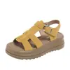 Sandálias Plataforma Mais Vendidas Calçados Femininos 2026 Verão Novo Estilo Romano Outdoor Comute Leve Solado Macio Respirável Versátil