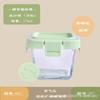 Caja para conservar alimentos frescos para bebés de vidrio de borosilicato alto, tazón para bebés para niños, almacenamiento sellado, resistente al calor, alta temperatura, apto para microondas, engrosamiento