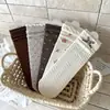 Calcetines para mujer, nueva colección otoño/invierno, con una suave paleta de colores caramelo, de longitud media hasta la pantorrilla, con un ambiente dulce y retro, y calcetines de algodón versátiles