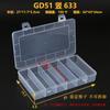 Caja de plástico transparente de 10 15 24 compartimentos, caja para piezas, papelería, equipo de pesca, joyería, cosméticos