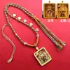 Colgante de collar de caja gabu de Tíbet, thangka tridimensional de ocho guardianes de la montaña Wutai, dragón Wuye, de doble cara, tridimensional, de medio cuerpo