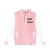 Logotipo imprimible transfronterizo moda otoño e invierno letras estampado 2D abrigo casual americano para mujer uniforme de béisbol ropa de mujer