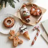 Nuevo Colgante de Hombre de Jengibre de Plástico Colgante Decoración de Árbol de Navidad Suministros Adornos Suministros de Decoración de Atmósfera En Stock