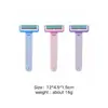 Novo Aparelho de Barbear Feminino para Pelos das Axilas, Aparelho de Segurança, Anti-Arranhões, Aparelho Depilatório Feminino com Lâminas Substituíveis, Ferramenta de Depilação