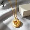 Colar banhado a ouro vietnamita com pingente de Buda, um design natural popular, pingente genuíno e personalizado para mulheres
